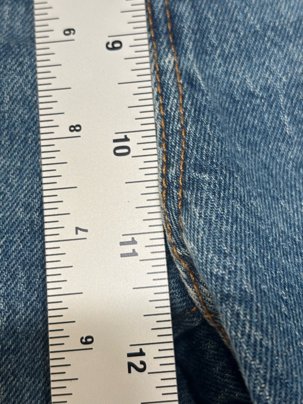 LOFT The Straight High Rise Distressed Jeans Light Wash | Size 28 / 6 - Picture 8 of 11